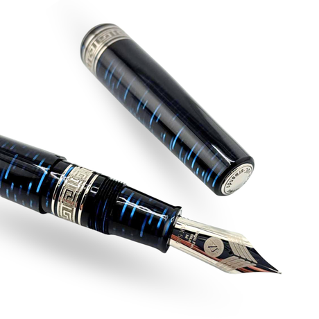ASC Bologna Extra Blue "Wall Street" Skyscraper  Limited Edition Fountain Pen Collection