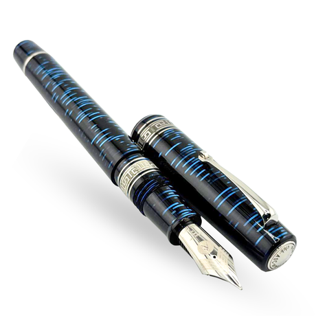 ASC Bologna Extra Blue "Wall Street" Skyscraper  Limited Edition Fountain Pen Collection