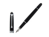 Aurora 88 Black with Nikargenta Trim - Fountain Pen (Small)