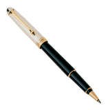 Aurora 88 Sterling Silver Cap / Black Barrel Rollerball