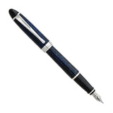 Aurora Ipsilon De Luxe Blue Lacquer Marble - Fountain Pen w/ 14kt Gold Nib