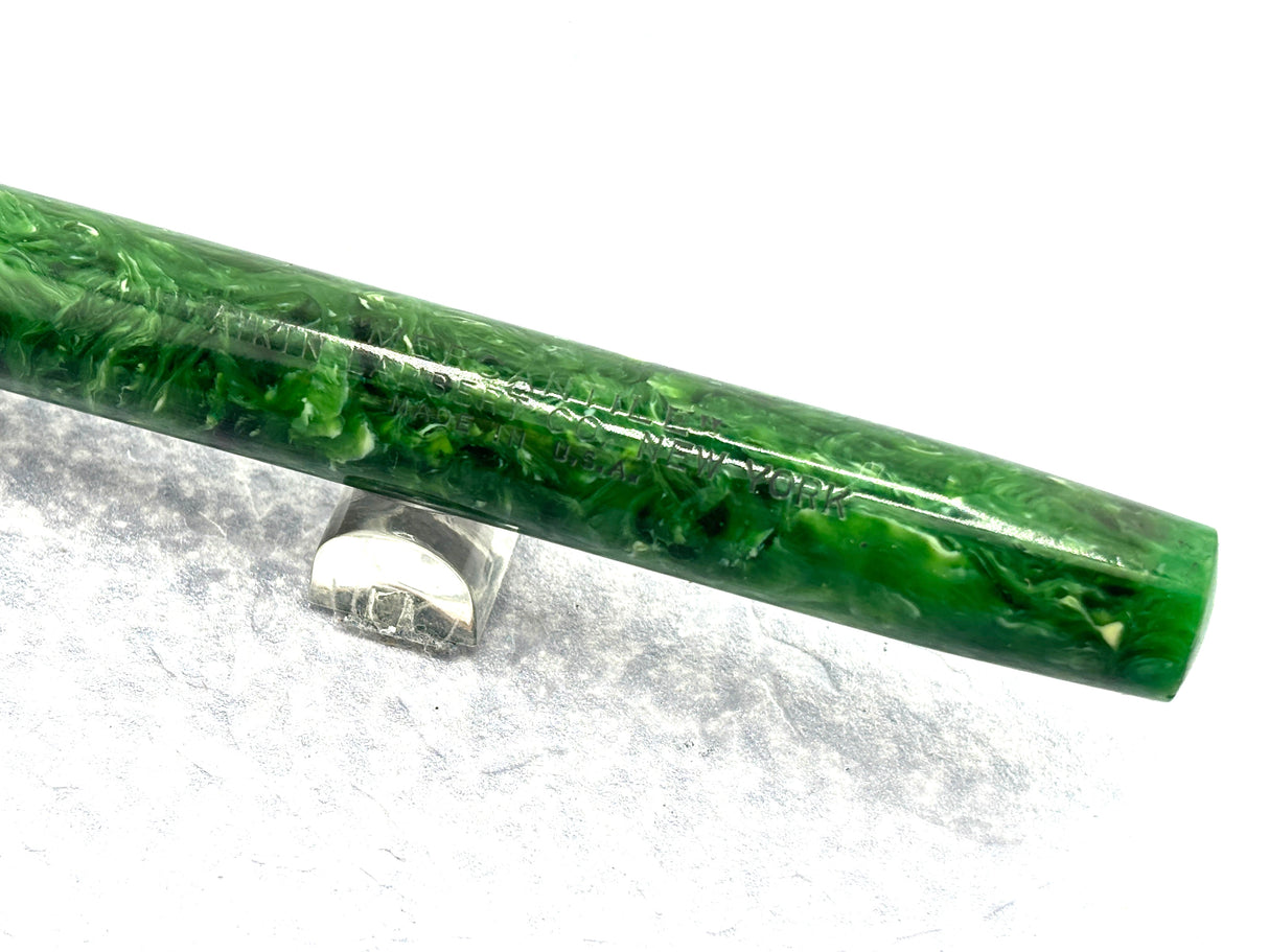 Aikin Lambert New York "Mercantile" Jade Green Celluloid - Fountain Pen