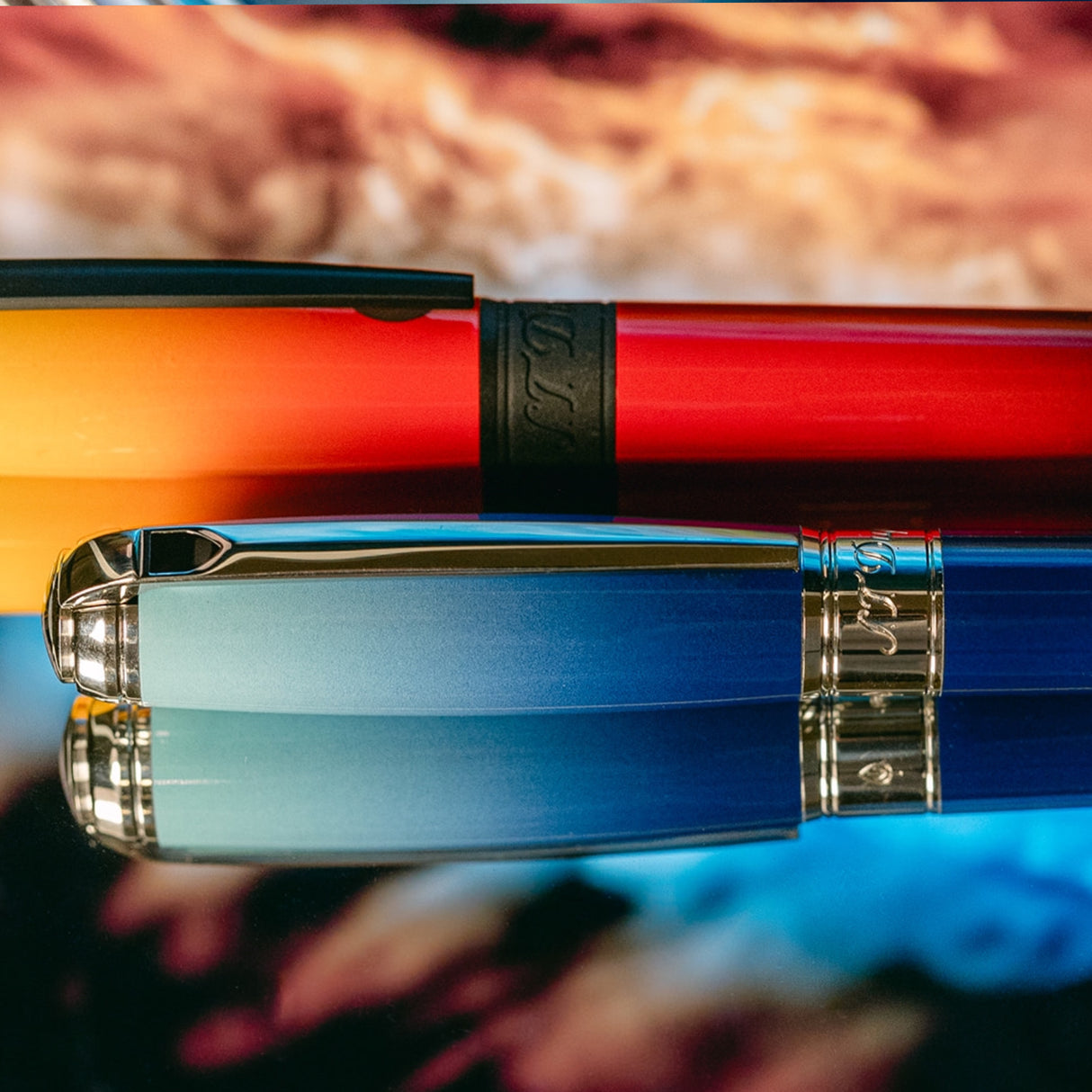 S.T Dupont Line D La Mer Gradient Collection - Fountain Pen