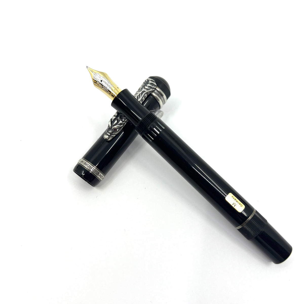 Montblanc Imperial Dragon Sterling Silver Limited Edition Fountain Pen-Medium 18kt Gold Nib