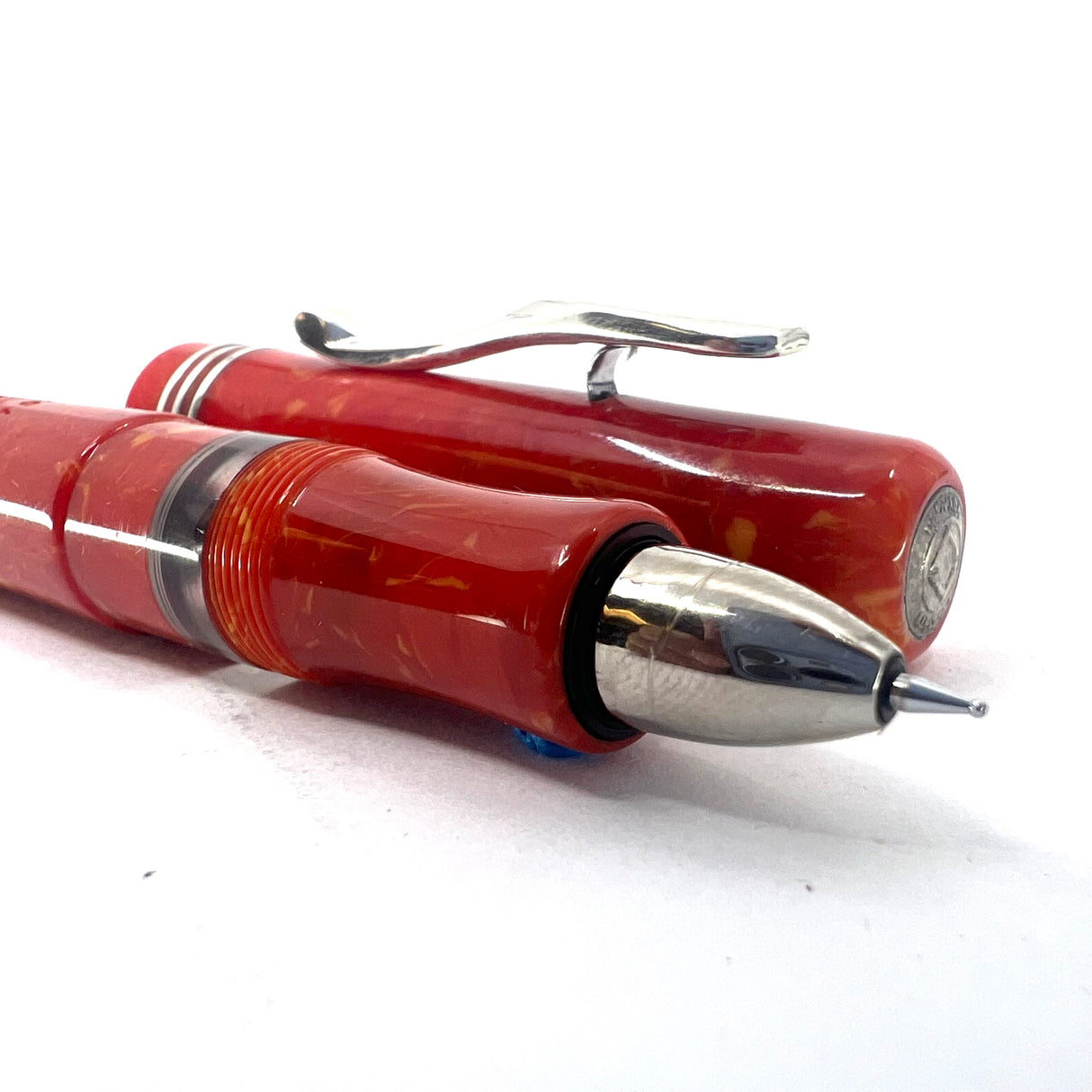Visconti Voyager Coral Celluloid 10 years anniversary 1988-1998 - Eco-Rollerball