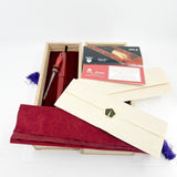 Pilot Namiki Emperor Red Urushi Fountain Pen -  Broad 21 kt Gold Nib - Circa 1996