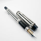 Waterman Night & Day Silver-Plated Fountain Pen - Fine 18kt Gold Nib