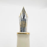 Pelikan M800 Special Edition Midnight Blue/Cream Fountain Pen - Flexible Medium 14kt Gold Nib