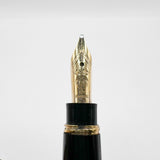 Montblanc Meisterstuck Mozart Black Resin Fountain Pen - Broad 14kt Gold  Nib