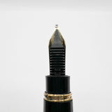 Montblanc Meisterstuck Mozart Black Resin Fountain Pen - Broad 14kt Gold  Nib