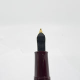 Pelikan M150 Burgundy & Black Fountain Pen - Broad Gold-Plated Nib