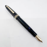 Montblanc Black Resin Meisterstuck #146 LeGrand Fountain Pen -  Fine 14kt Gold Nib
