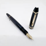 Montblanc Black Resin Meisterstuck #146 LeGrand Fountain Pen -  Fine 14kt Gold Nib