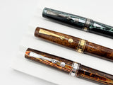 ASC -  Armando Simoni Club "THE 3 KINGS SET" The Grail of ASC - Set of 3 Celluloid Fountain Pens with Specialty Flexible Nibs!