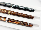 ASC -  Armando Simoni Club "THE 3 KINGS SET" The Grail of ASC - Set of 3 Celluloid Fountain Pens with Specialty Flexible Nibs!