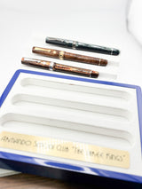 ASC -  Armando Simoni Club "THE 3 KINGS SET" The Grail of ASC - Set of 3 Celluloid Fountain Pens with Specialty Flexible Nibs!