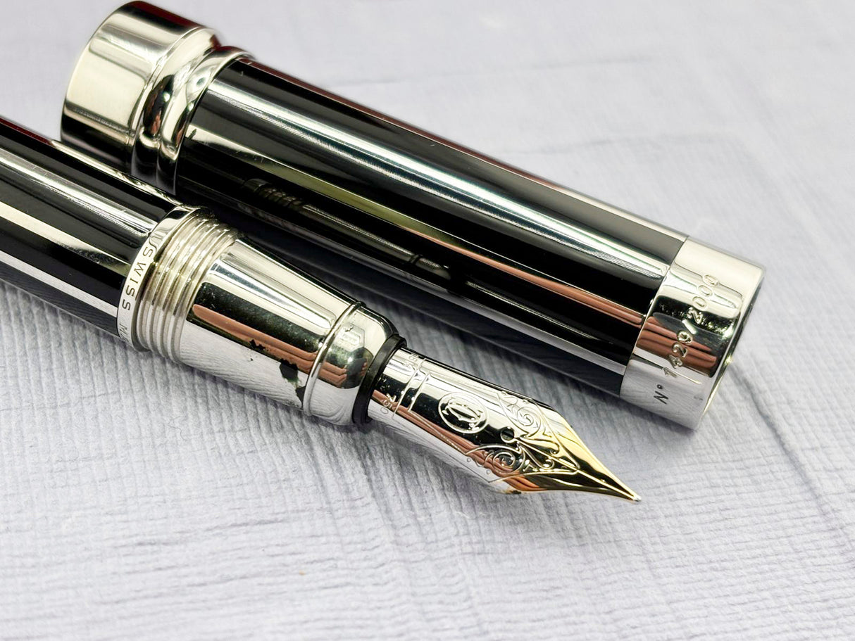 CARTIER Limited Edition 2000 Fountain Pen Watch Ref. ST190007 - LE# 1429/2000 - Medium 18kt Gold Nib