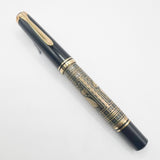 Pelikan M900 Toledo Gold Vermeil Fountain Pen - Fine 18C Gold Nib - 1990's