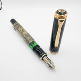 Pelikan M900 Toledo Gold Vermeil Fountain Pen - Fine 18C Gold Nib - 1990's