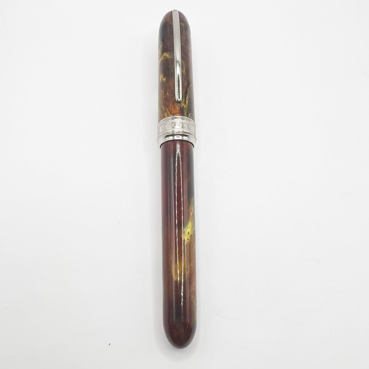Visconti Van Gogh Maxi Sandal Brown Fountain Pen - Semi-Flex Fine 14kt Gold Nib (Circa 2000)