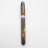 Visconti Van Gogh Maxi Sandal Brown Fountain Pen - Semi-Flex Fine 14kt Gold Nib (Circa 2000)