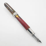 Visconti Van Gogh Maxi Sandal Brown Fountain Pen - Semi-Flex Fine 14kt Gold Nib (Circa 2000)