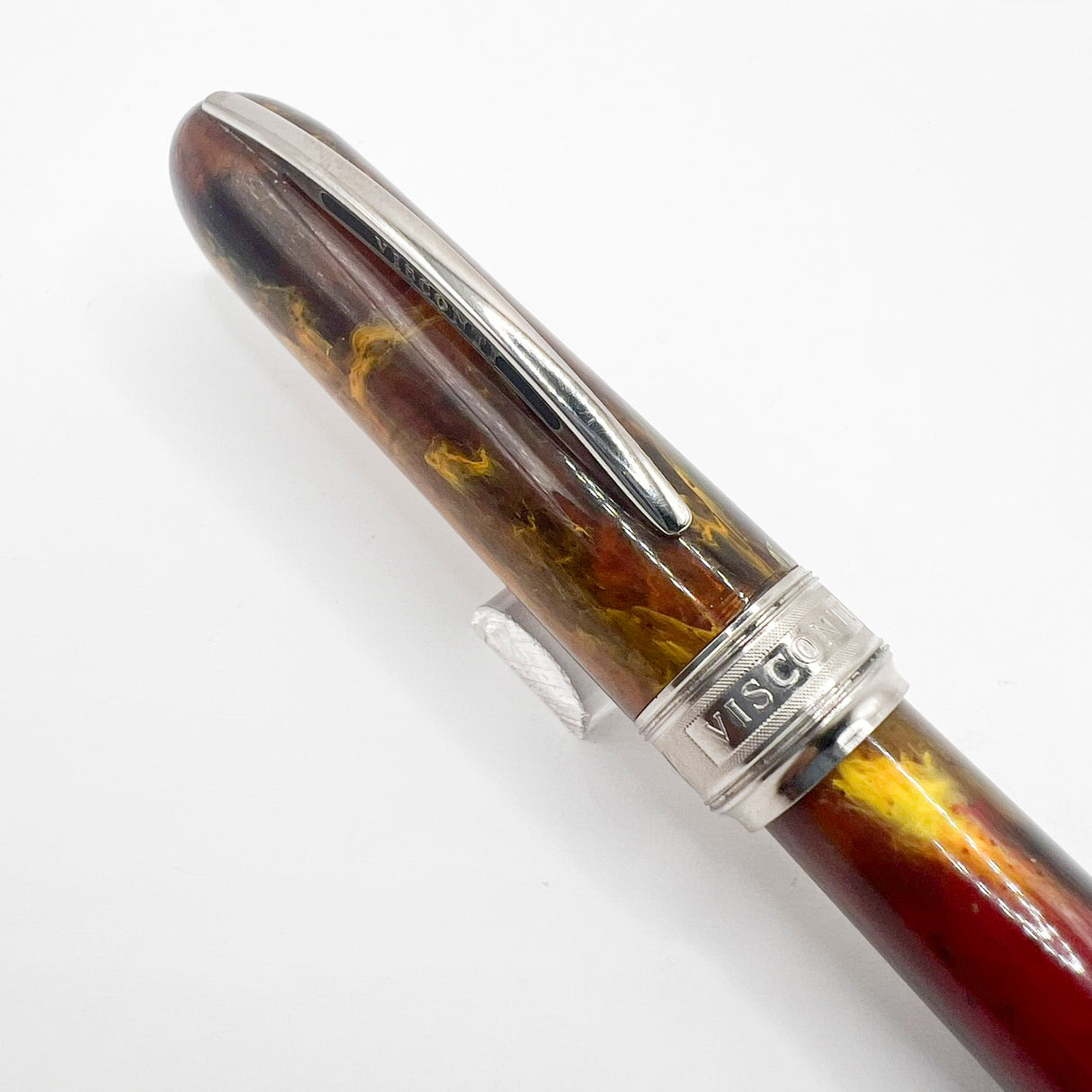 Visconti Van Gogh Maxi Sandal Brown Fountain Pen - Semi-Flex Fine 14kt Gold Nib (Circa 2000)