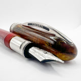 Visconti Van Gogh Maxi Sandal Brown Fountain Pen - Semi-Flex Fine 14kt Gold Nib (Circa 2000)