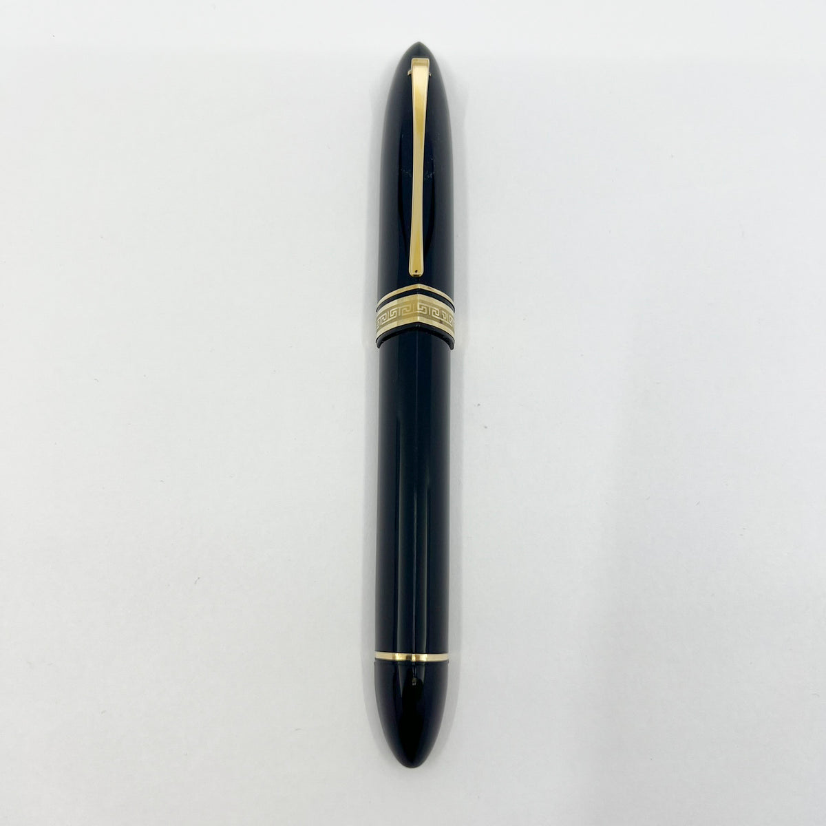 OMAS ORIGINAL #360 - LARGEST SIZE - Dark Blue/Black #360 Oversized Triangulated Fountain Pen - Fine 18kt Gold  Nib