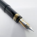 OMAS ORIGINAL #360 - LARGEST SIZE - Dark Blue/Black #360 Oversized Triangulated Fountain Pen - Fine 18kt Gold  Nib