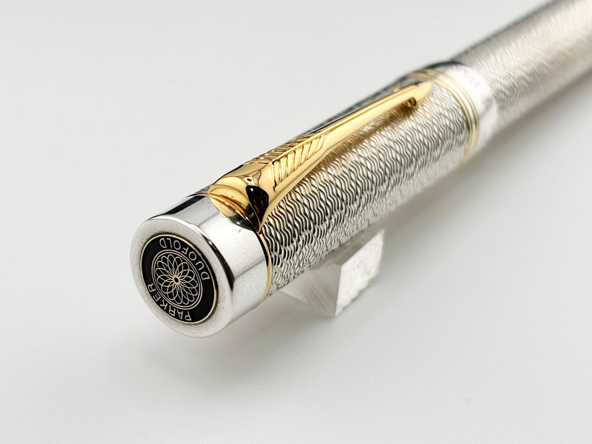 Classic Pen CP5 Parker Duofold  Celebration "Vintage Moire" LE #384 of 500  - Medium 18kt Gold Nib (1999 - MINT COMPLETE PACKAGING!)