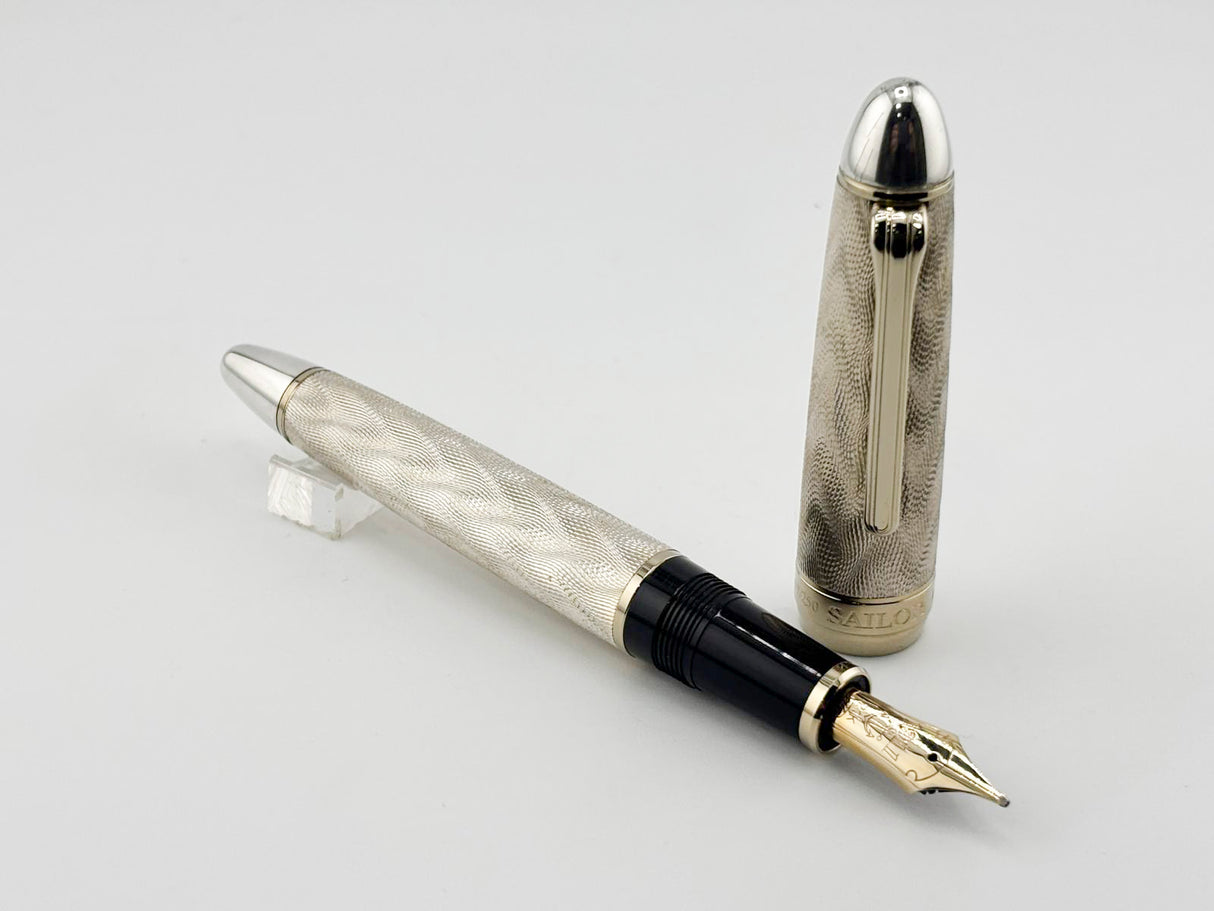 Classic Pen CP7 Sailor Atlantic "Ocean Fountain Pen" Flamme Vague  #117/250 - A Nagahara Broad 21kt Gold Nib!!