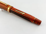 Conway Stewart Winston Churchill Woodgrain Ebonite  Fountain Pen - Medium 18kt Gold Nib