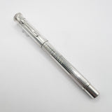 Graf von Faber Castell Sterling Silver Classic Fountain Pen - Broad 18kt Gold Nib