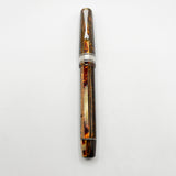 OMAS Original Style Arte Italiana Arco Bronze Celluloid Paragon Fountain Pen (Circa 2000) - High Tech Trim - Fine 18kt Gold Nib