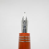 OMAS #360 for Armando Simoni Club Orange Triangulated  Fountain Pen (Circa 1999) - Medium 18kt Gold Nib