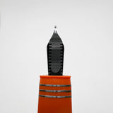 OMAS #360 for Armando Simoni Club Orange Triangulated  Fountain Pen (Circa 1999) - Medium 18kt Gold Nib