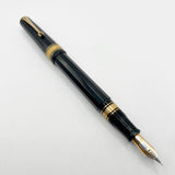 OMAS Arte Italiana Large Black Paragon Limited Edition Fountain Pen #101/300 (1990s) - Broad 18kt Gold Nib