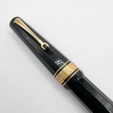 OMAS Arte Italiana Large Black Paragon Limited Edition Fountain Pen #101/300 (1990s) - Broad 18kt Gold Nib