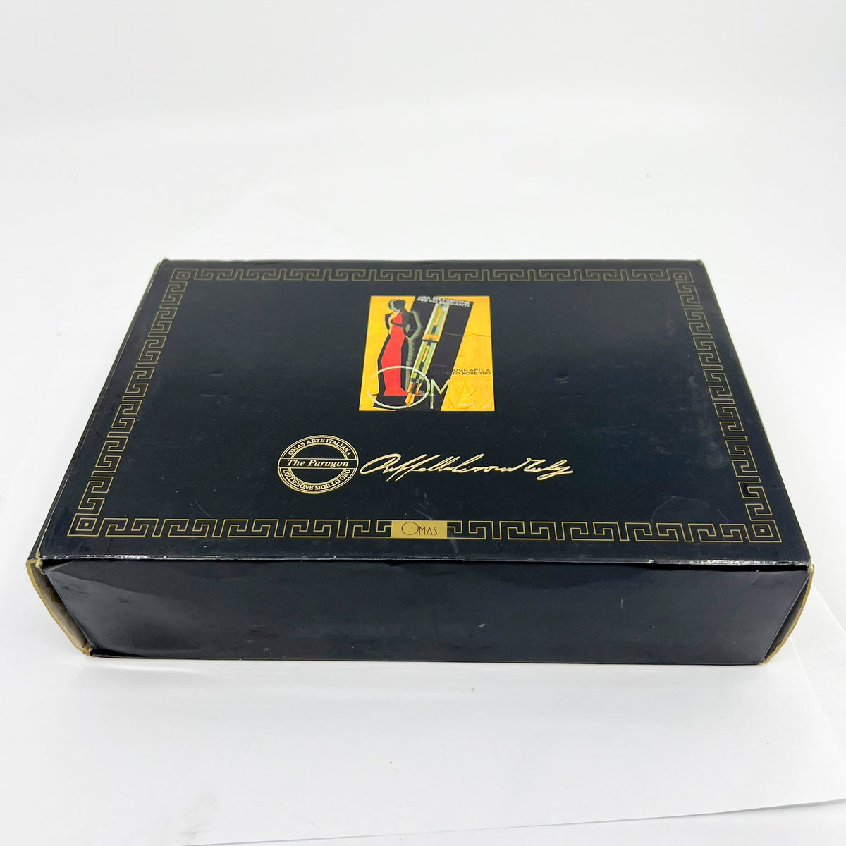 OMAS Arte Italiana Large Black Paragon Limited Edition Fountain Pen #101/300 (1990s) - Broad 18kt Gold Nib