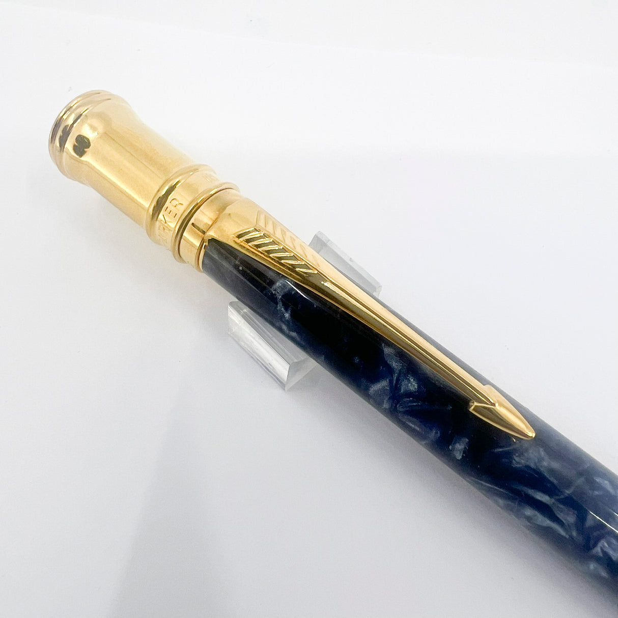 Parker Duofold  Marble Blue Ballpoint Pen