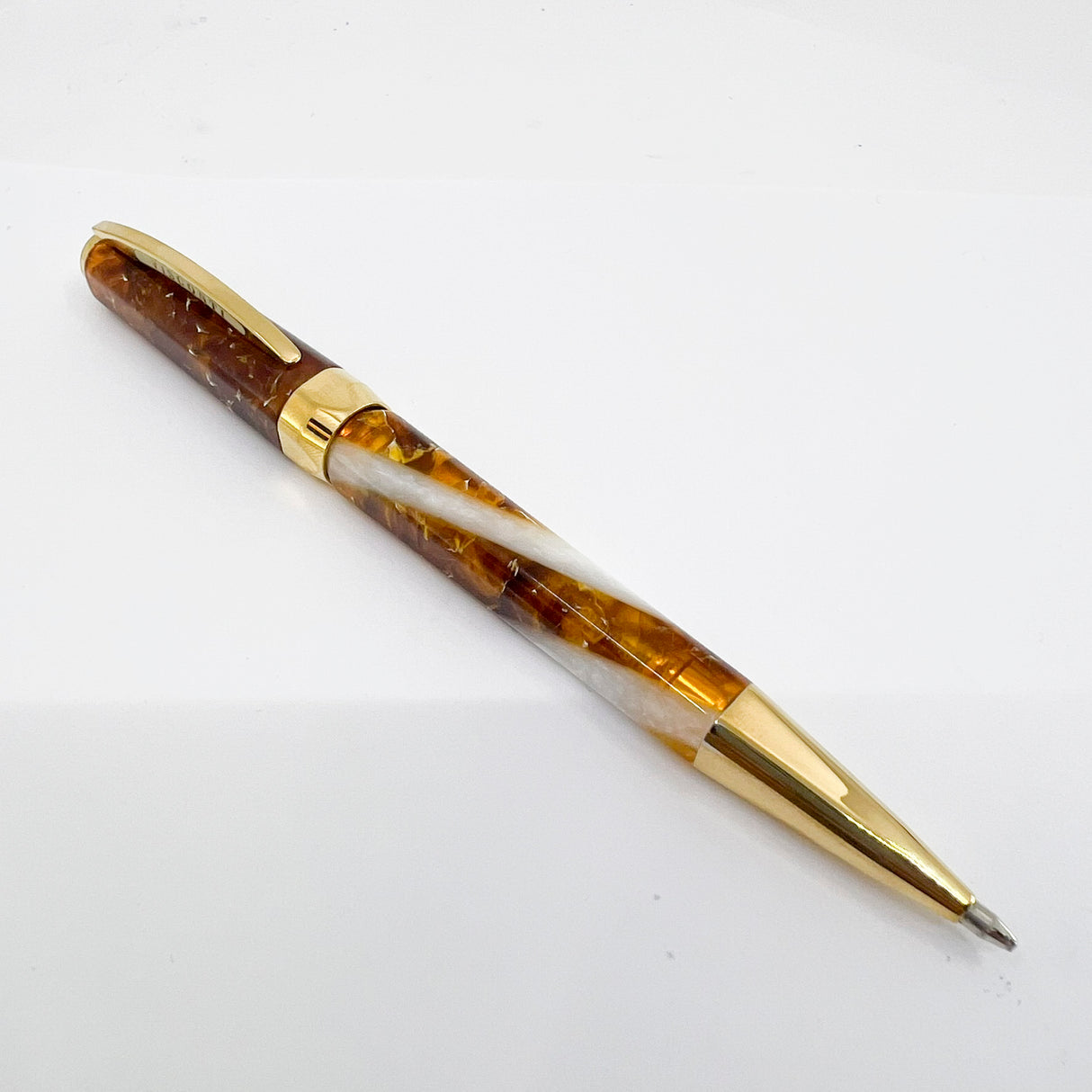 Visconti Opera Elements Amber Honey & Lustrous White Ballpoint Pen
