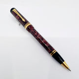 Parker  Duofold First Generation Marbled Maroon Cap Actuated Ballpoint Pen - Circa 1989 - SCARCE!
