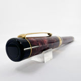 Parker  Duofold First Generation Marbled Maroon Cap Actuated Ballpoint Pen - Circa 1989 - SCARCE!