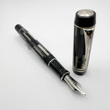 Parker Duofold Black Mosaic Centennial(Largest) Fountain Pen - Medium 18kt Gold Nib