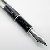 Parker Duofold Black Mosaic International Fountain Pen - Medium 18kt Gold Nib