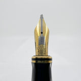 Parker Duofold Centennial (Largest) Marbled Blue  Fountain Pen - Broad Oblique #91 18kt Gold Nib (Circa 1990)