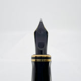 Parker Duofold Centennial (Largest) Marbled Blue  Fountain Pen - Broad Oblique #91 18kt Gold Nib (Circa 1990)