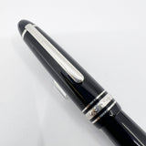 Montblanc #P146 LeGrand Meisterstuck Black Resin Fountain Pen/Platinum-Plated Trim - Fine 14kt Gold Nib