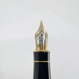 Parker Sonnet Chinese Laque Vision Fonce/Dark Brown & Gold Flecks Fountain Pen - Medium 18kt Gold Nib - Tiffany Version with "Raised T" Embedded in Cap Top
